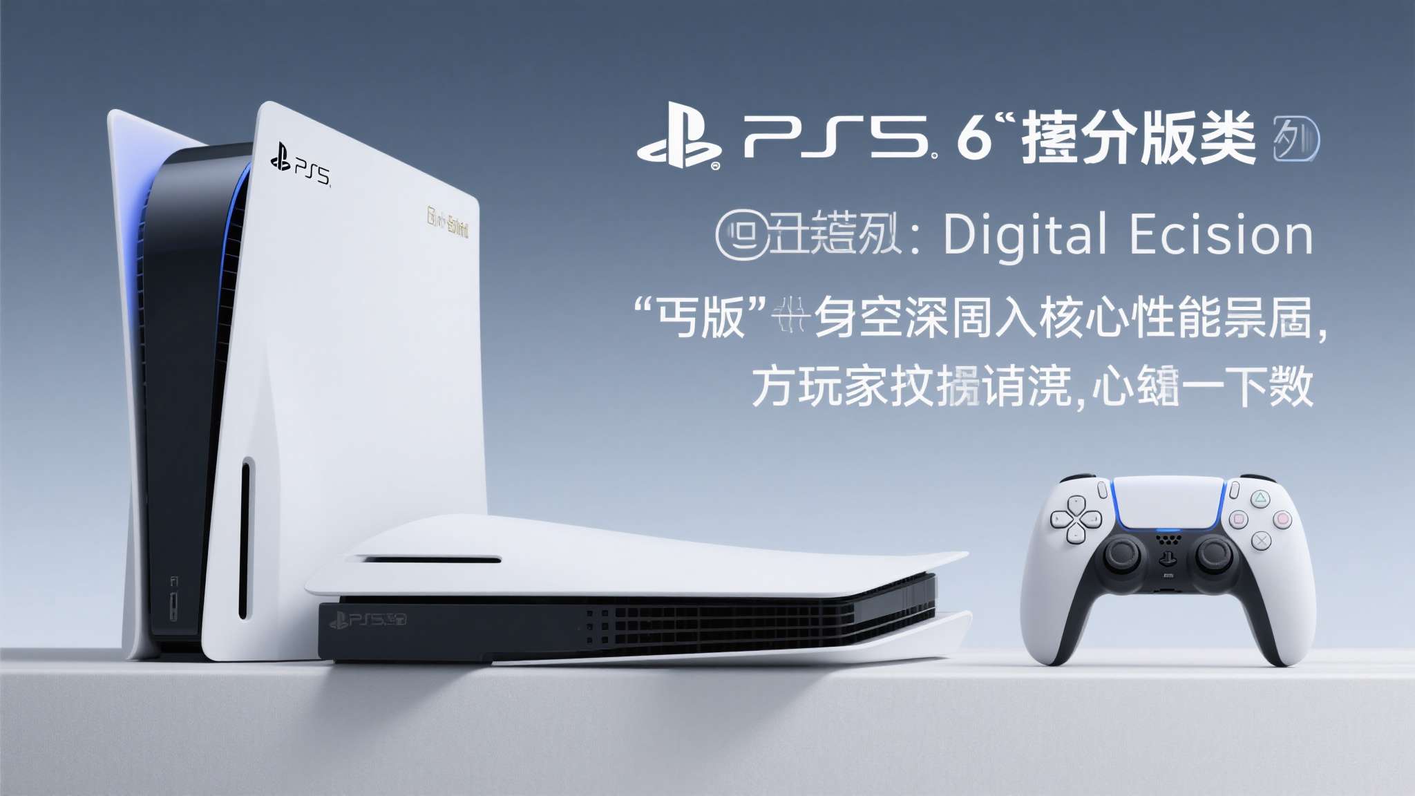 PS6要分三档?曝索尼计划推出PS6“丐”版!主打低价 以PS5 Digital Edition为例,该版本仅取消了光驱设计,性能层面与